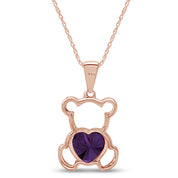 Teddy Bear Pendant Necklace for Women