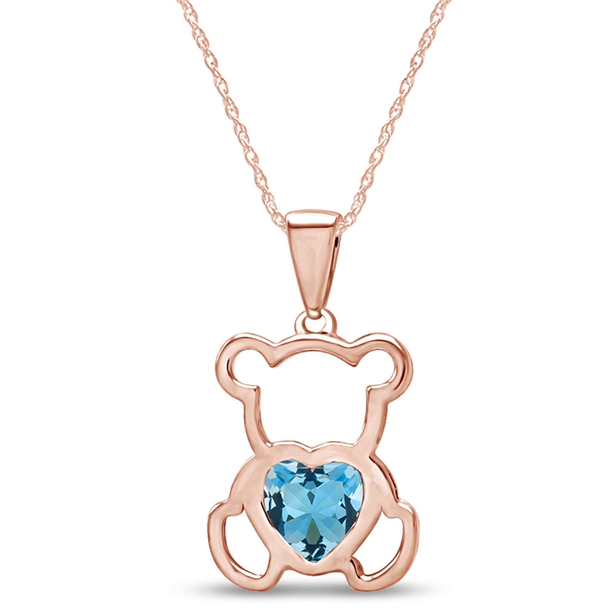 Teddy Bear Pendant Necklace for Women