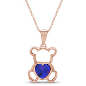 Teddy Bear Pendant Necklace for Women