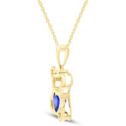 Teddy Bear Pendant Necklace for Women