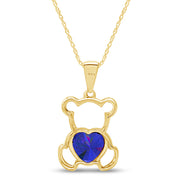 Teddy Bear Pendant Necklace for Women