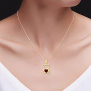 Teddy Bear Pendant Necklace for Women