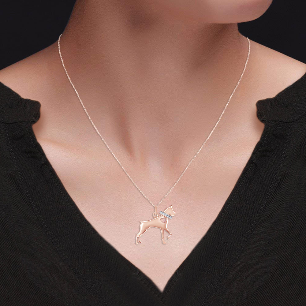 Dog Lover Charm Pendant Necklace