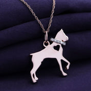 Dog Lover Charm Pendant Necklace