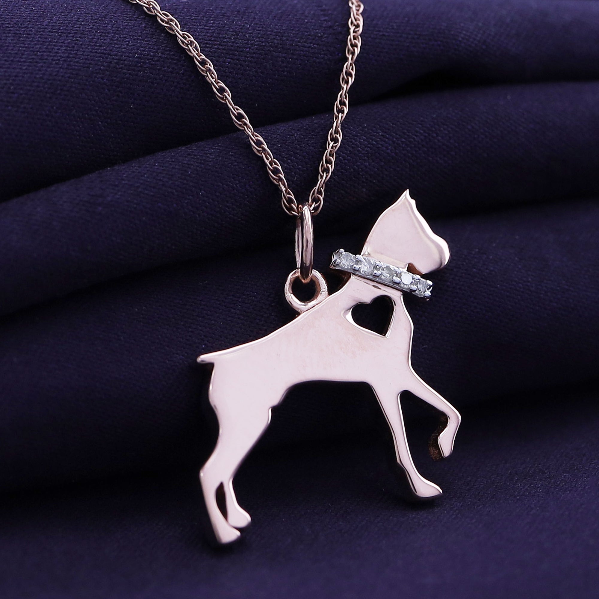 Dog Lover Charm Pendant Necklace