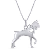 Dog Lover Charm Pendant Necklace