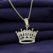 Lab Grown Diamond Crown Pendant Necklace