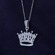 Moissanite Crown Pendant Necklace