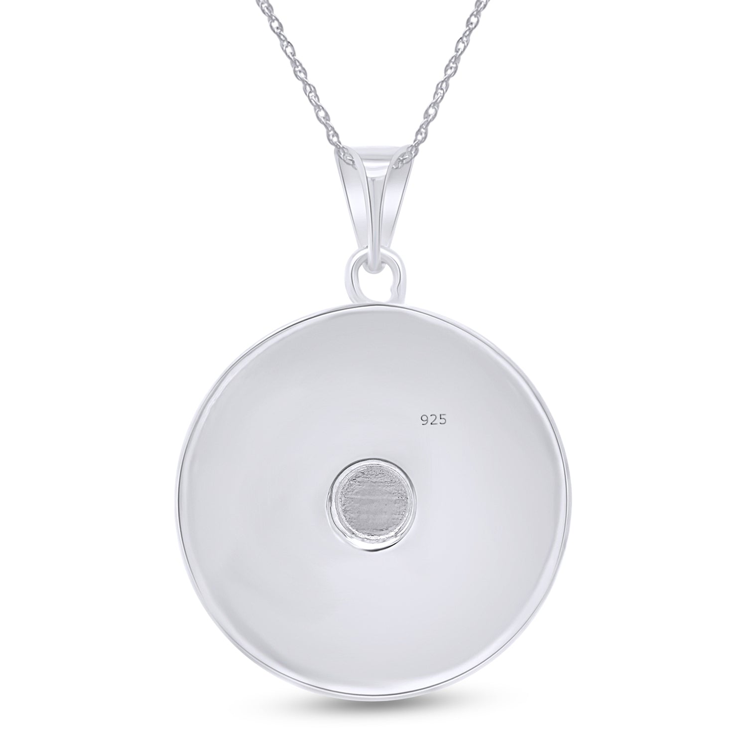 Aztec Mayan Sun Calendar Charm Pendant Necklace 925 Sterling Silver
