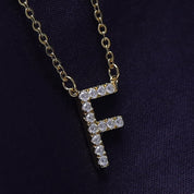 AFFY Moissanite Diamond Alphabet's Letter's Necklaces