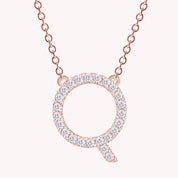 AFFY Moissanite Diamond Alphabet's Letter's Necklaces