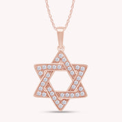 Moissanite Jewish Faith Star Of David Pendant Necklace