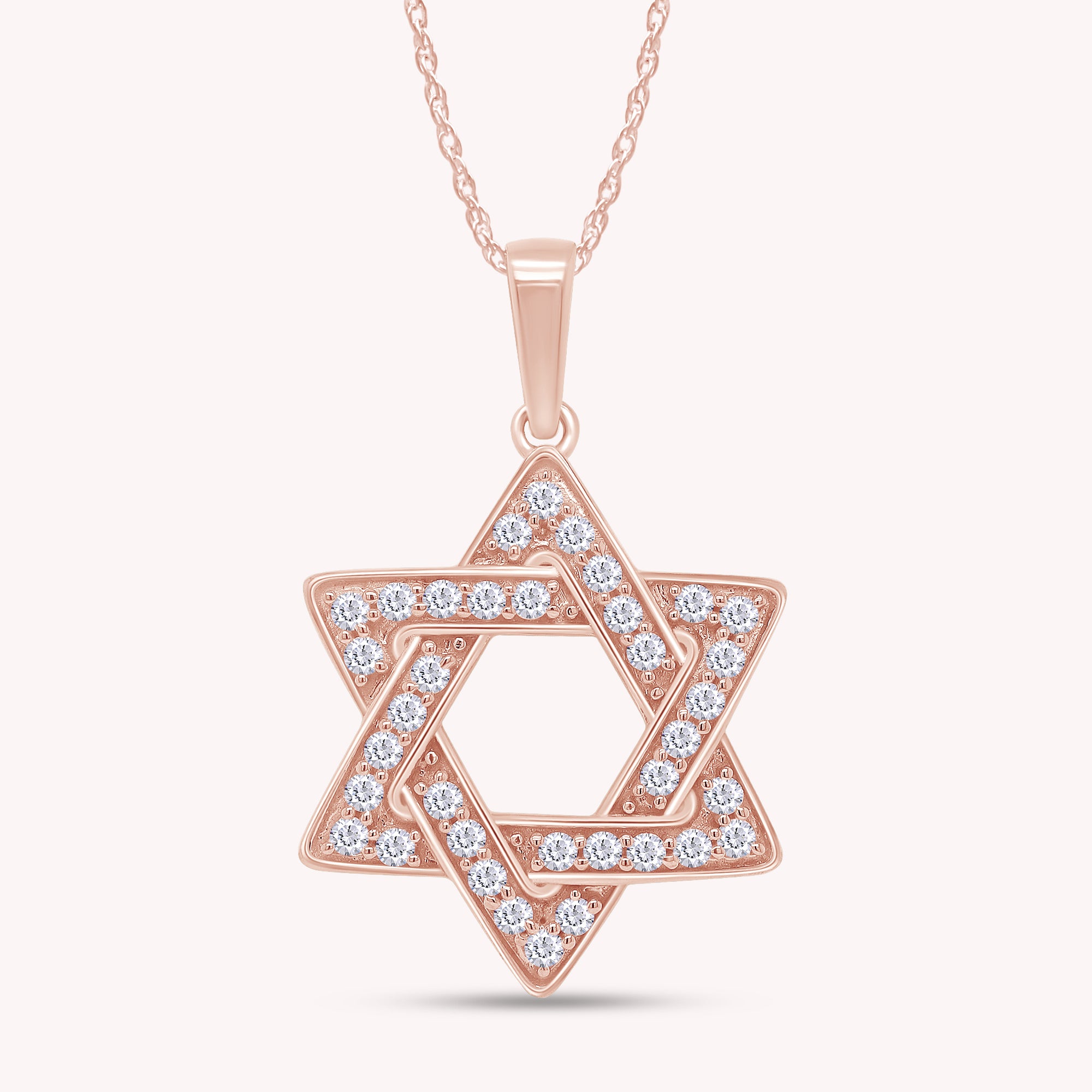 Moissanite Jewish Faith Star Of David Pendant Necklace