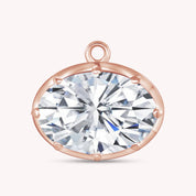 Fancy Shape Moissanite Georgian setting pendants