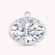 Fancy Shape Moissanite Georgian setting pendants