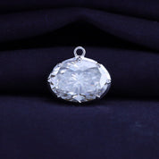 Fancy Shape Moissanite Georgian setting pendants