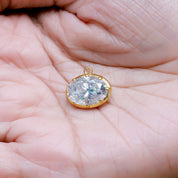 Fancy Shape Moissanite Georgian setting pendants