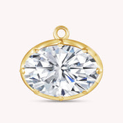 Fancy Shape Moissanite Georgian setting pendants