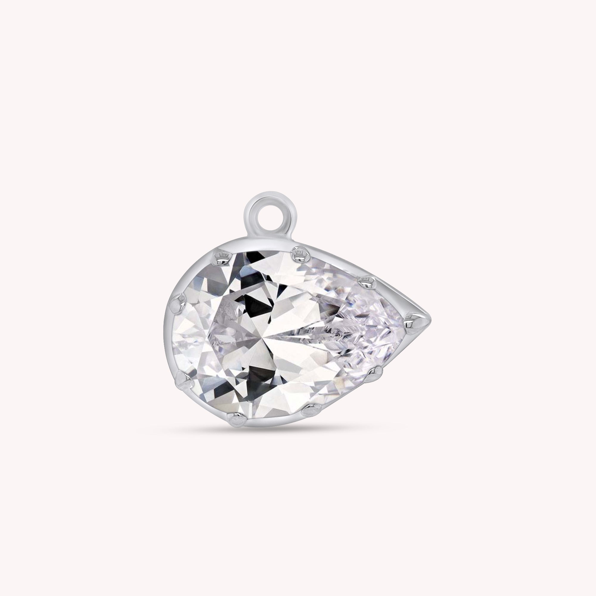 Fancy Shape Moissanite Georgian setting pendants