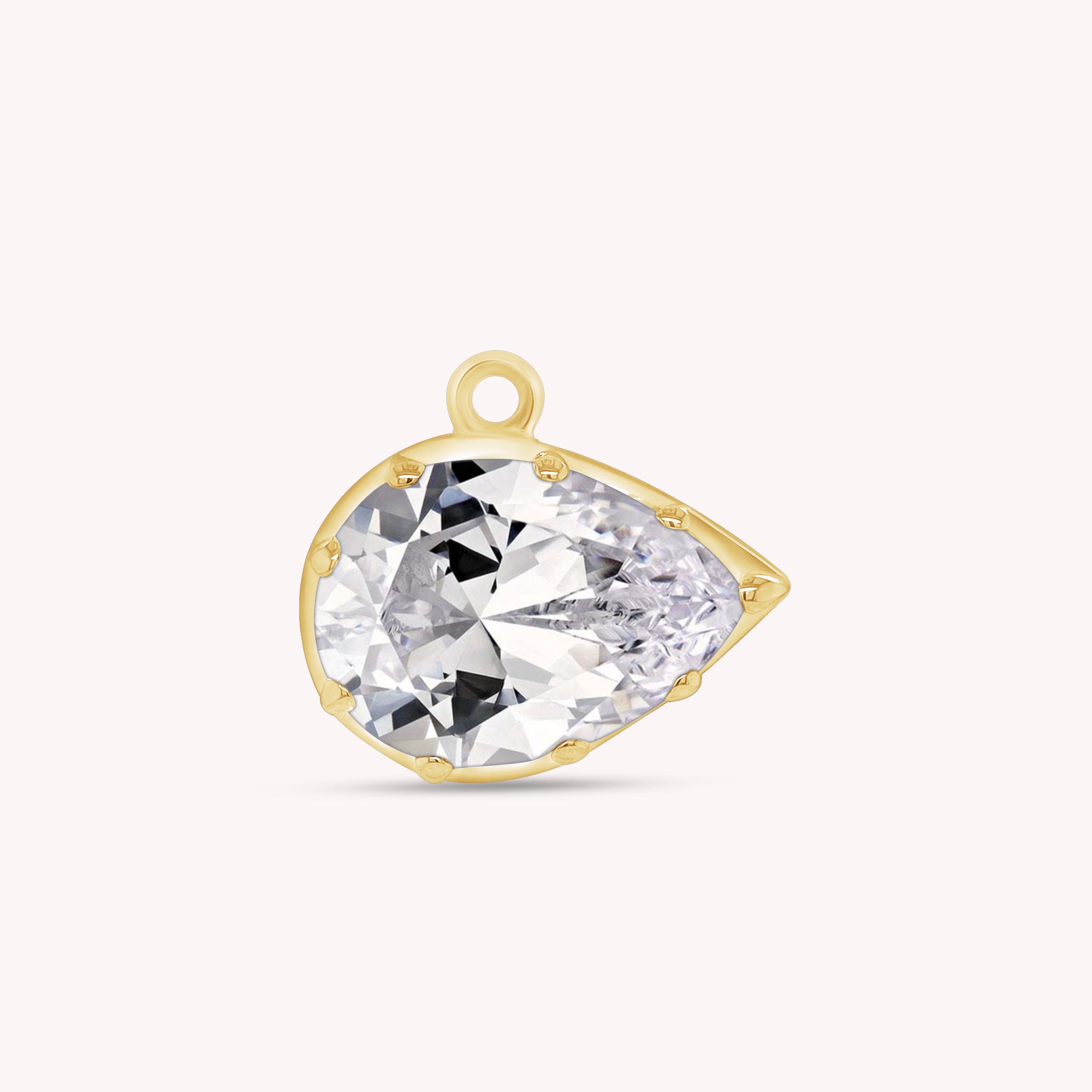 Fancy Shape Moissanite Georgian setting pendants