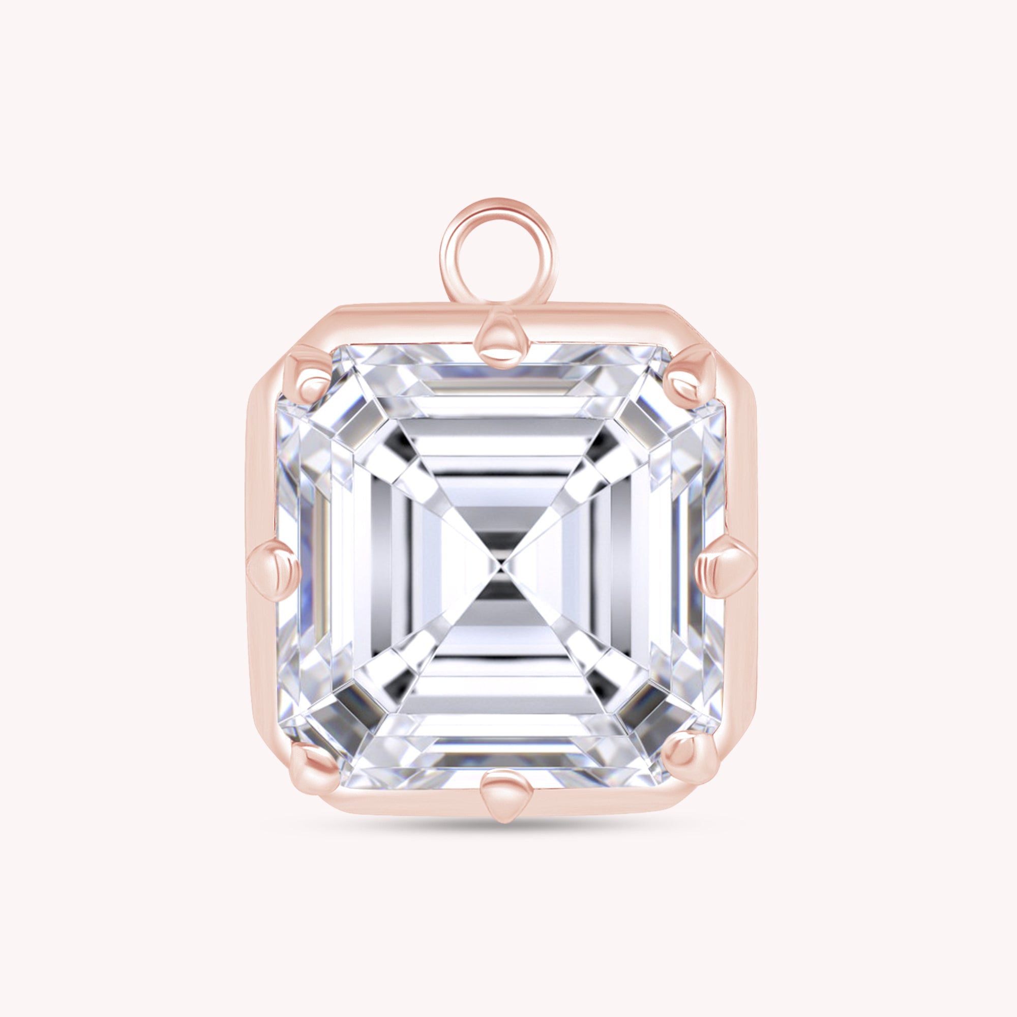 Fancy Shape Moissanite Georgian setting pendants