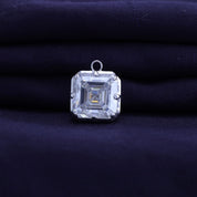 Fancy Shape Moissanite Georgian setting pendants