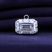 Fancy Shape Moissanite Georgian setting pendants