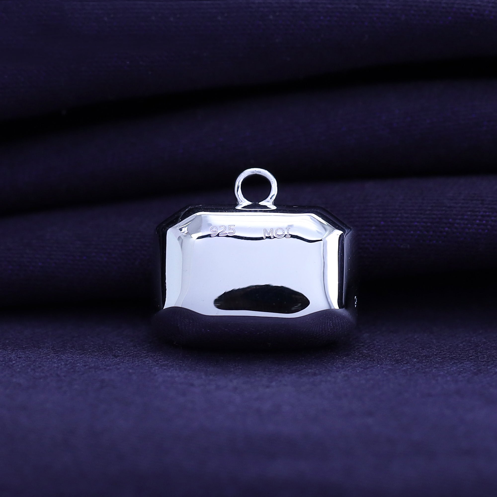 Fancy Shape Moissanite Georgian setting pendants
