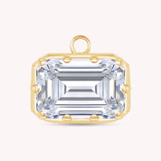 Fancy Shape Moissanite Georgian setting pendants