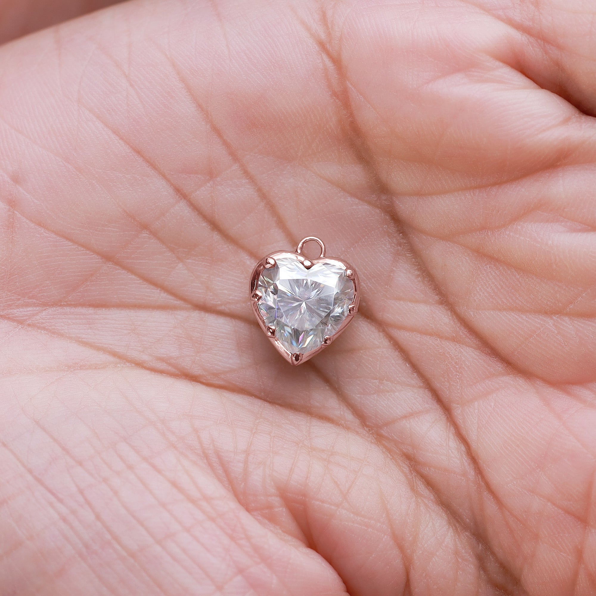 Fancy Shape Moissanite Georgian setting pendants