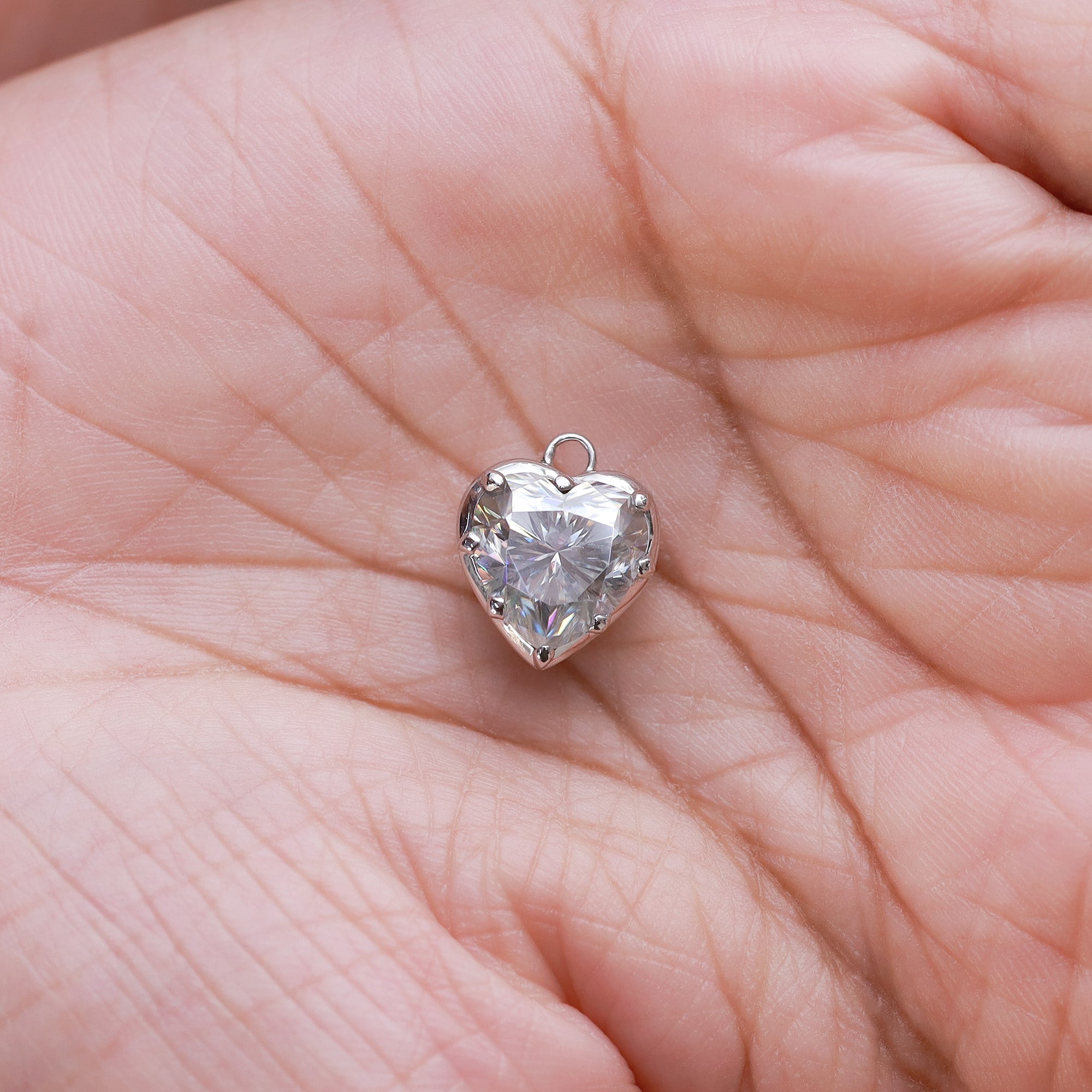 Fancy Shape Moissanite Georgian setting pendants