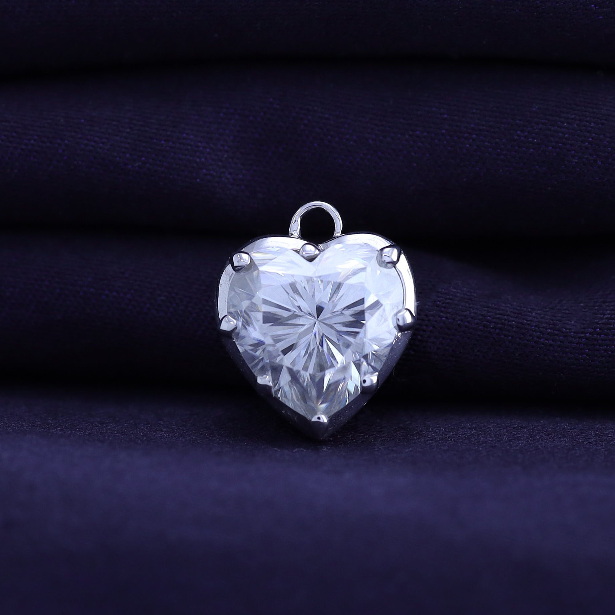 Fancy Shape Moissanite Georgian setting pendants