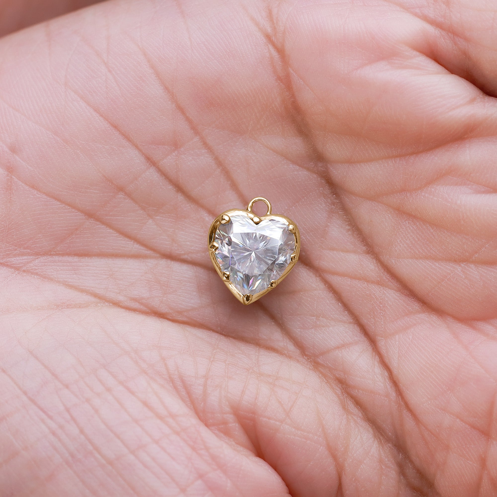 Fancy Shape Moissanite Georgian setting pendants