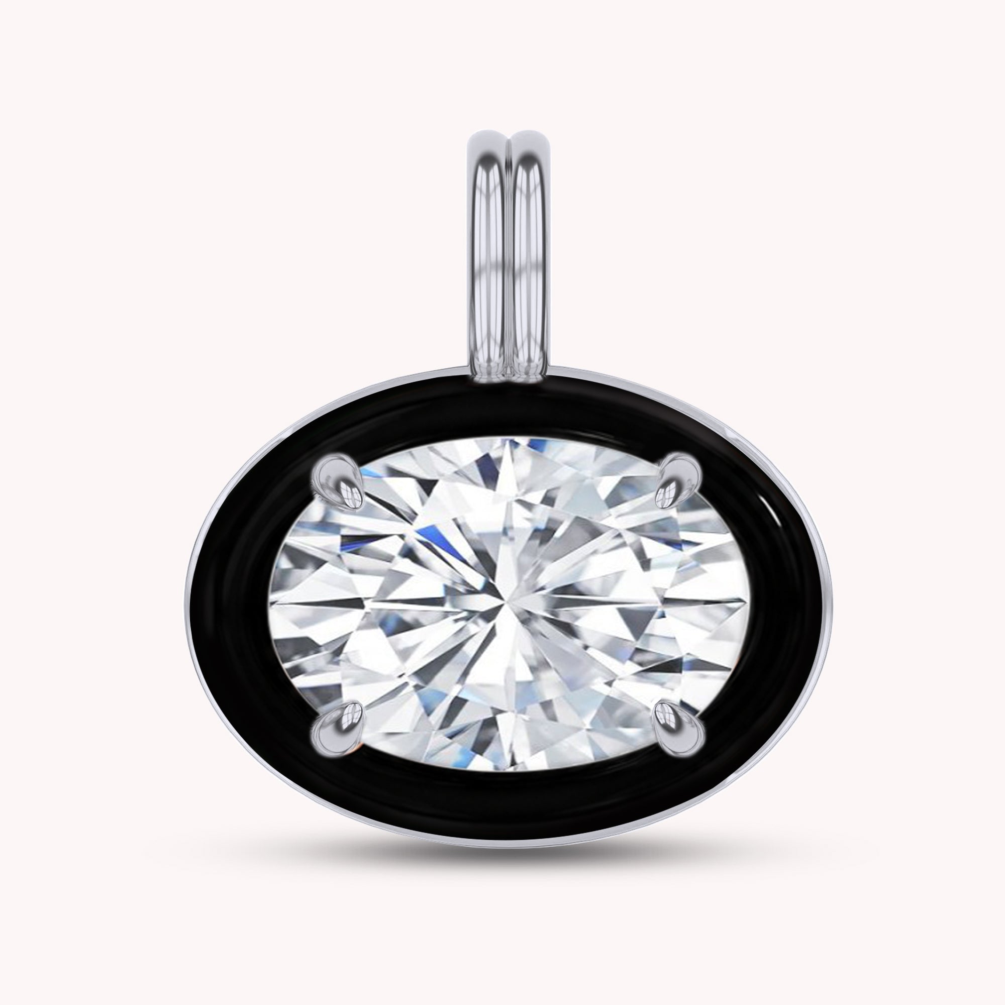 Solitaire Pendant Multi Shape Lab Created Moissanite Diamond