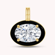 Solitaire Pendant Multi Shape Lab Created Moissanite Diamond