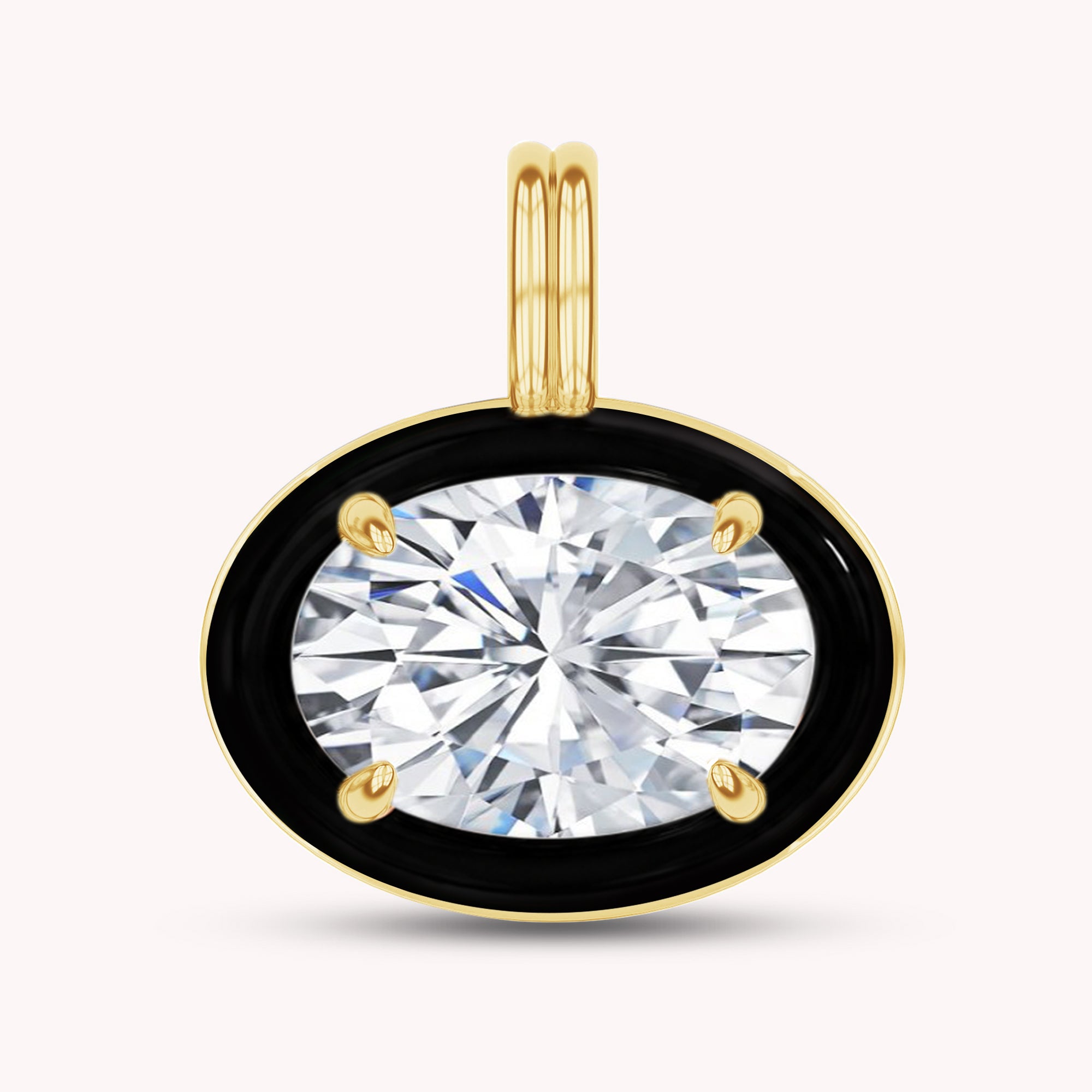 Solitaire Pendant Multi Shape Lab Created Moissanite Diamond