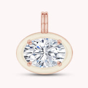 Solitaire Pendant Multi Shape Lab Created Moissanite Diamond