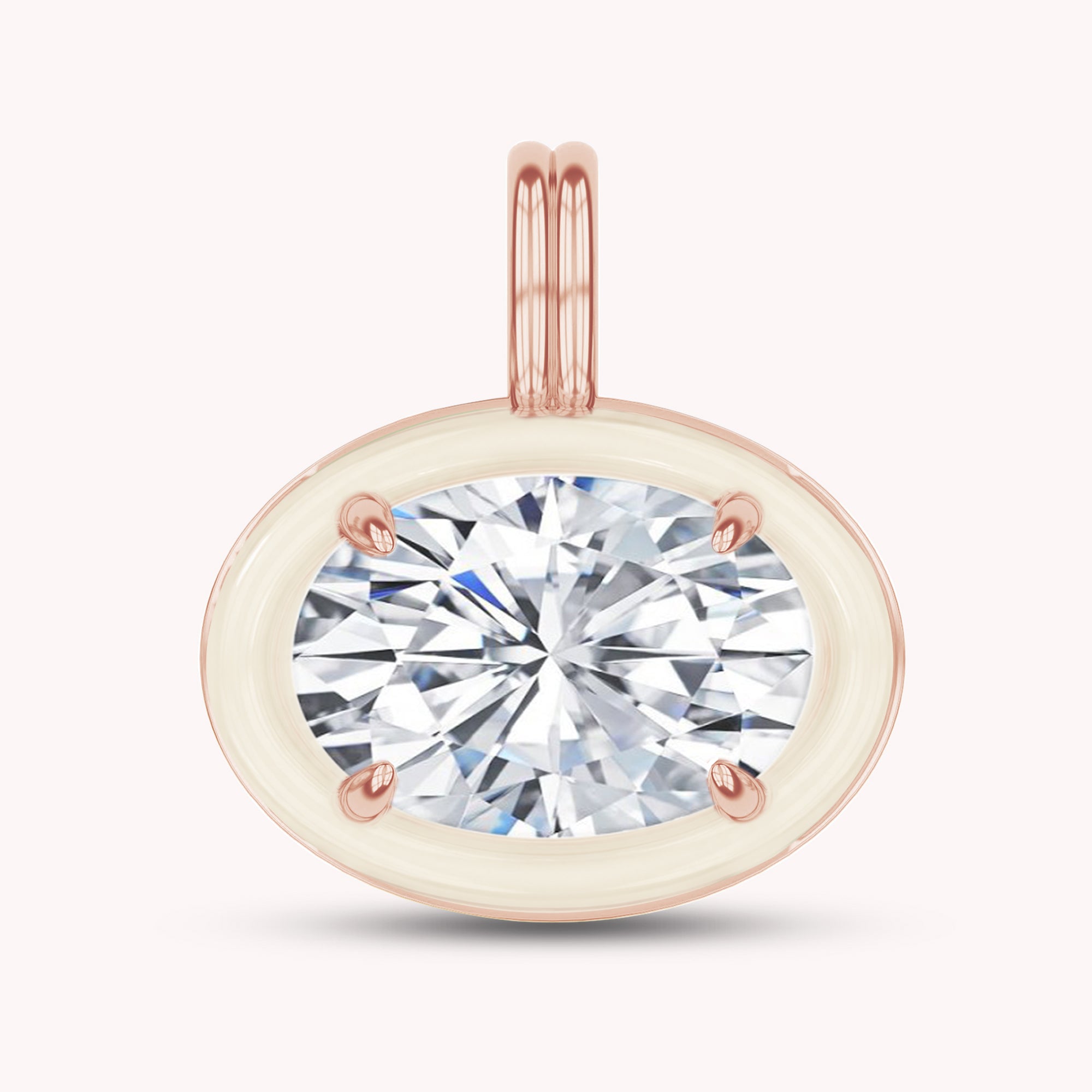 Solitaire Pendant Multi Shape Lab Created Moissanite Diamond