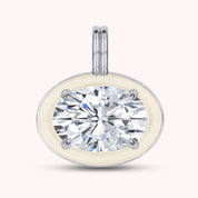 Solitaire Pendant Multi Shape Lab Created Moissanite Diamond
