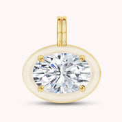 Solitaire Pendant Multi Shape Lab Created Moissanite Diamond