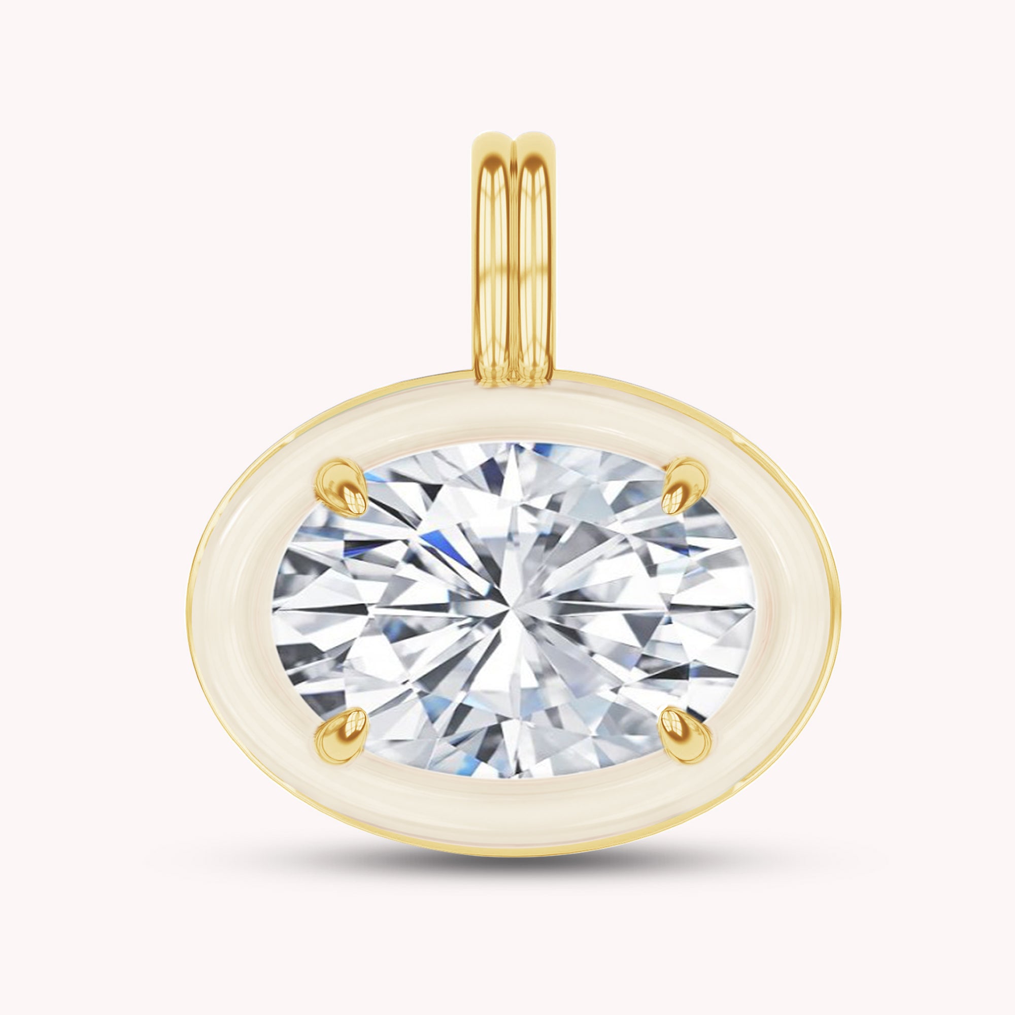 Solitaire Pendant Multi Shape Lab Created Moissanite Diamond