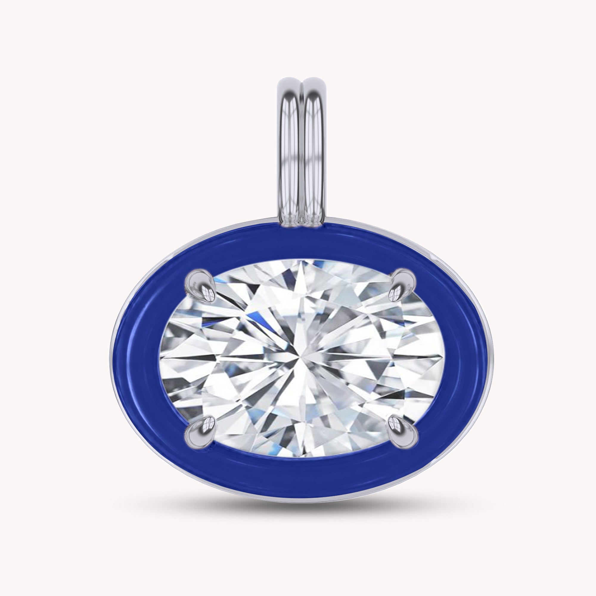 Solitaire Pendant Multi Shape Lab Created Moissanite Diamond