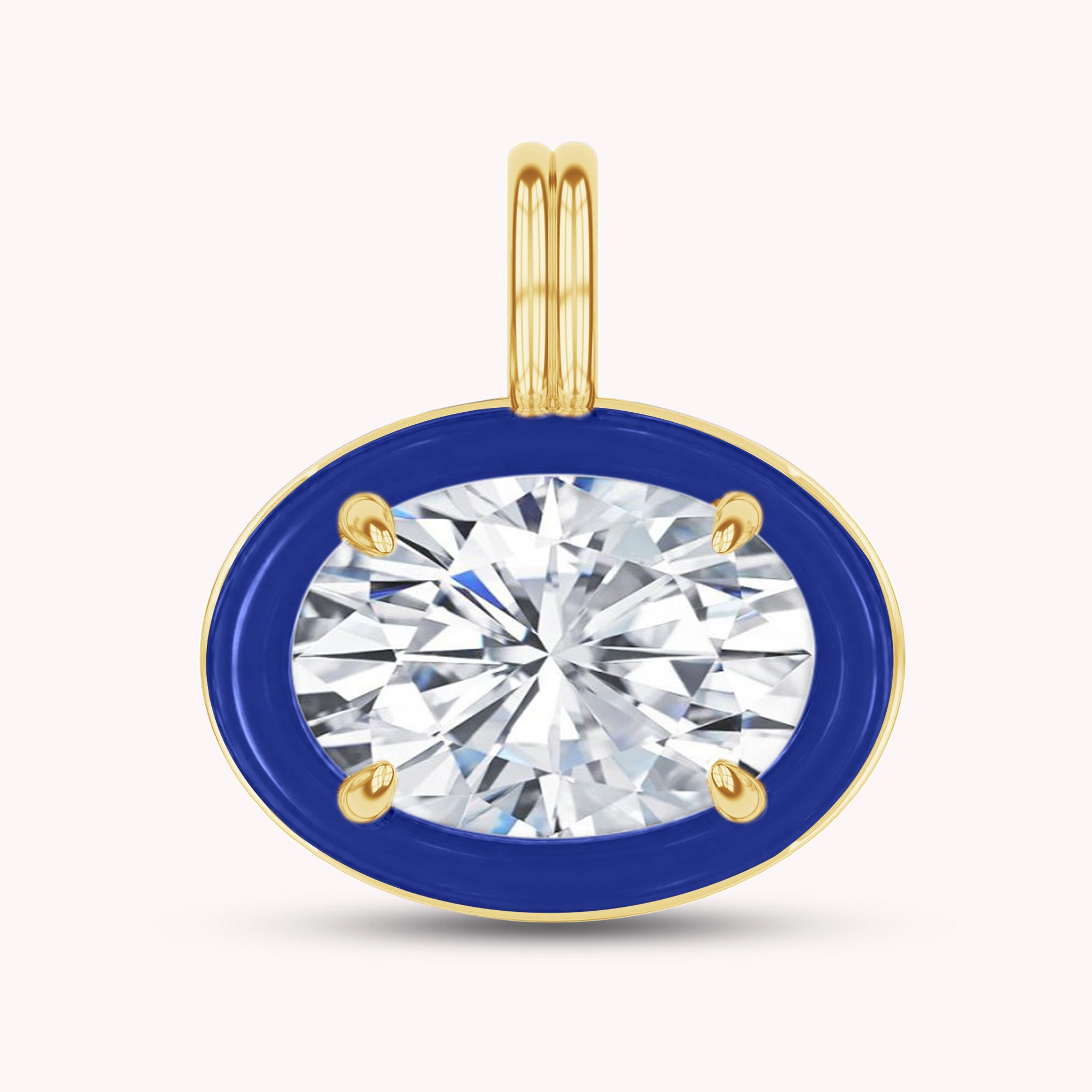 Solitaire Pendant Multi Shape Lab Created Moissanite Diamond