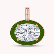 Solitaire Pendant Multi Shape Lab Created Moissanite Diamond