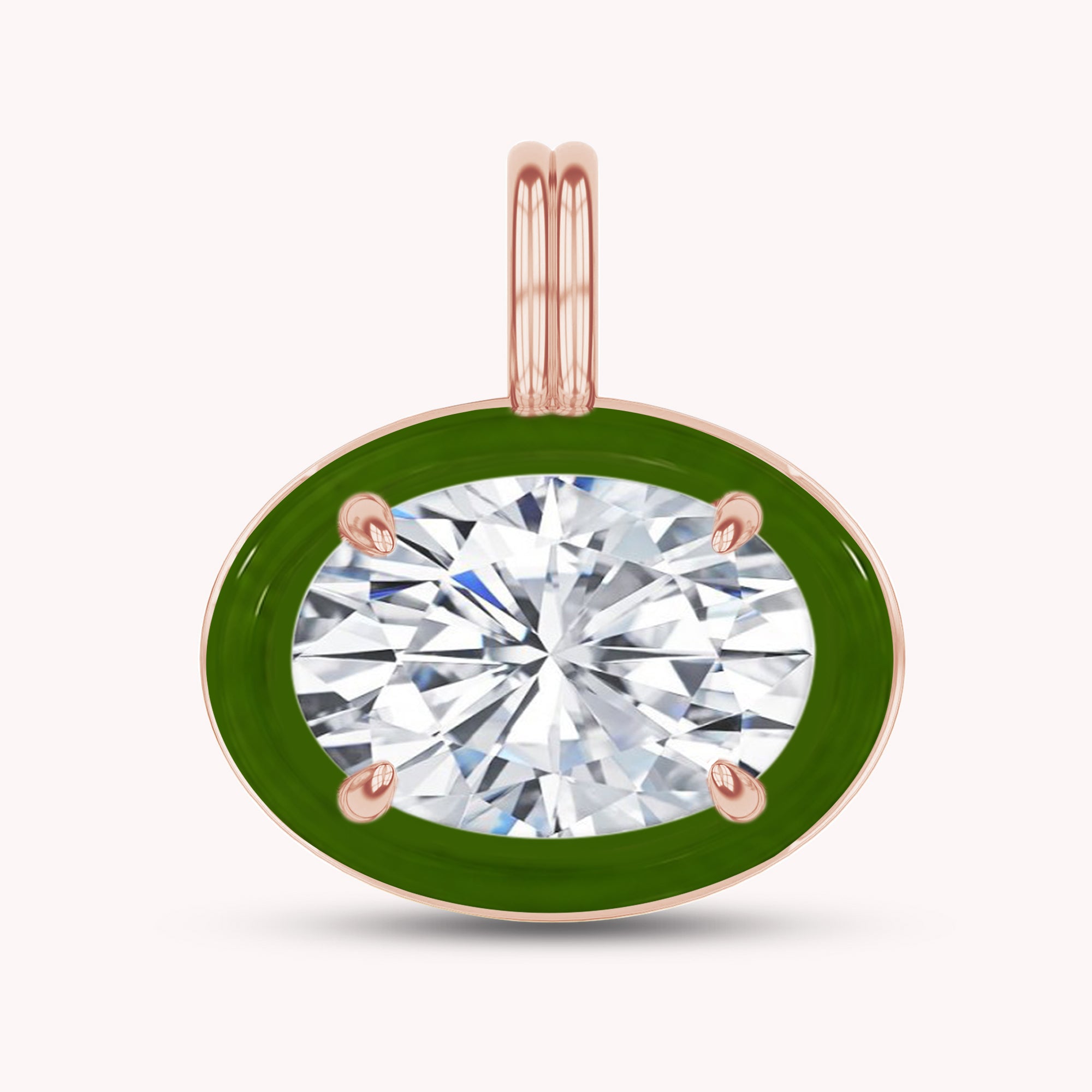 Solitaire Pendant Multi Shape Lab Created Moissanite Diamond