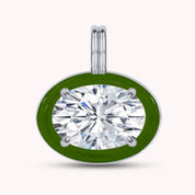 Solitaire Pendant Multi Shape Lab Created Moissanite Diamond