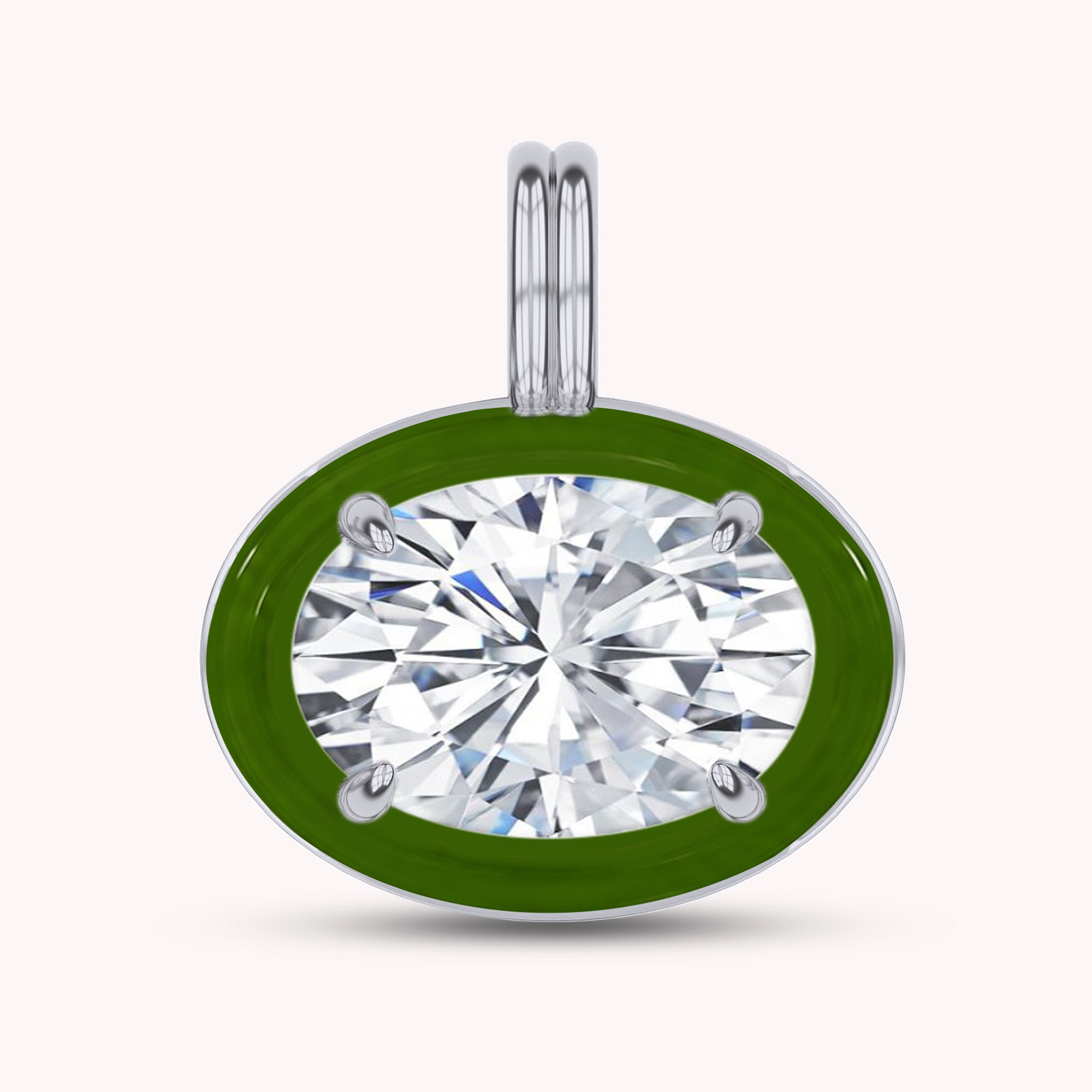 Solitaire Pendant Multi Shape Lab Created Moissanite Diamond