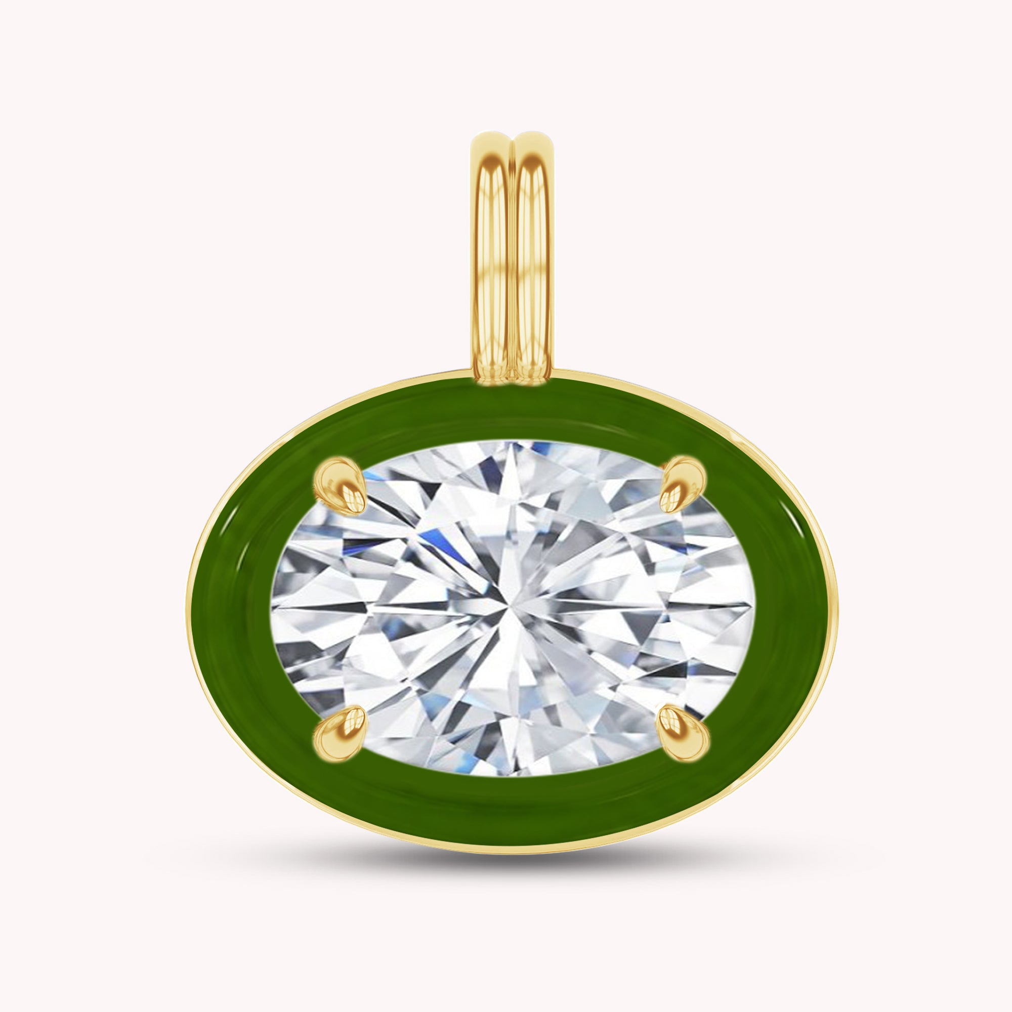 Solitaire Pendant Multi Shape Lab Created Moissanite Diamond