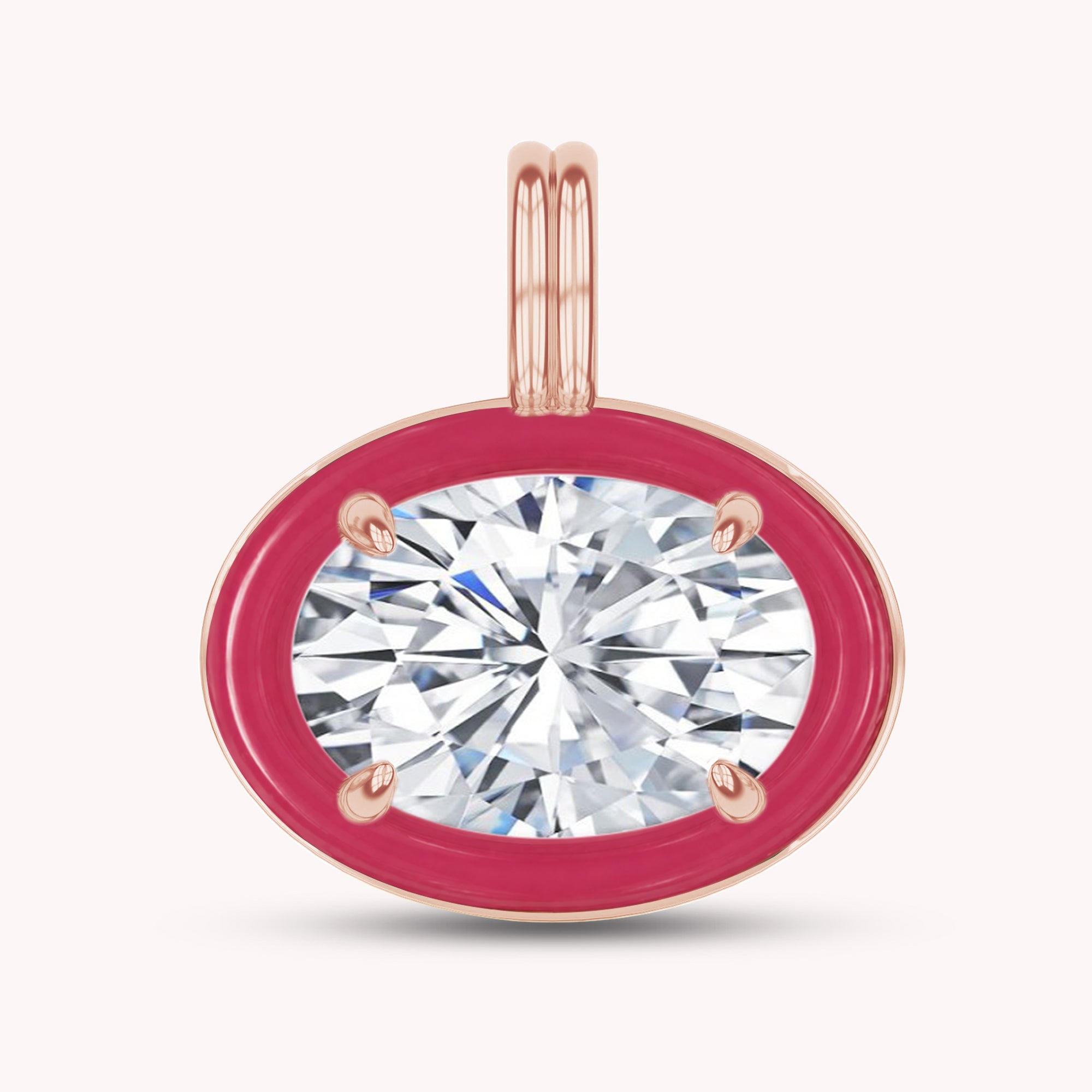 Solitaire Pendant Multi Shape Lab Created Moissanite Diamond
