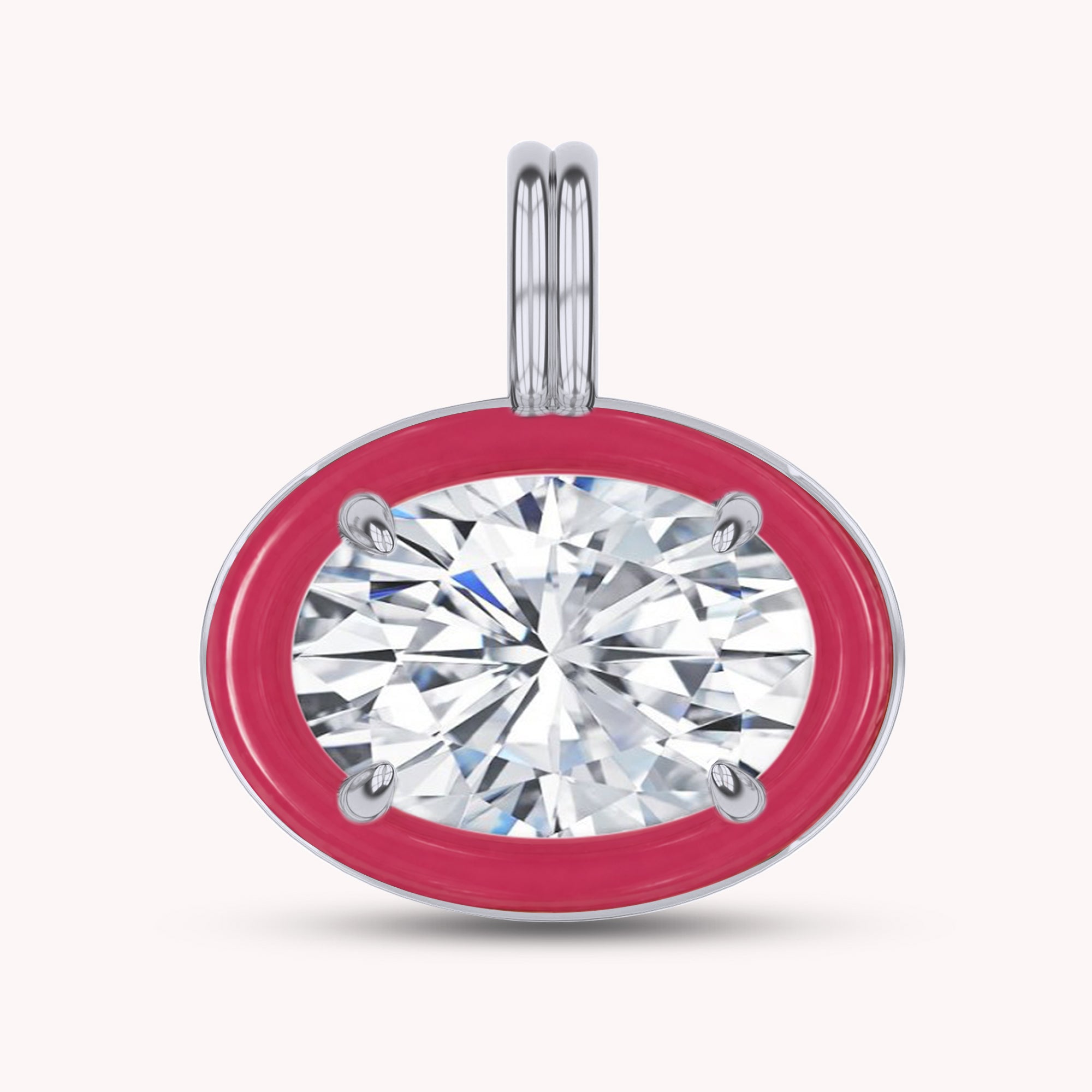 Solitaire Pendant Multi Shape Lab Created Moissanite Diamond